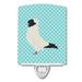 Caroline s Treasures BB8126CNL Nun Pigeon Blue Check Ceramic Night Light 6x4x3 multicolor