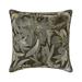 The HomeCentric Decorative Grey 16 x16 (40x40 cm) Throw Pillows Wool Embroidery & Pearl Throw Pillows For Couch Floral Pattern Modern Style - Alyssa