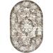 Rugs.com Monte Carlo Collection Rug â€“ 5 x 8 Oval Light Brown Medium Rug Perfect For Living Rooms Large Dining Rooms Open Floorplans