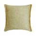 The HomeCentric Decorative Beige 24 x24 (60x60 cm) Pillow Cases Jute Lace & Moroccan Throw Pillows For Sofa Solid Pattern Contemporary Style - Jute Fringe