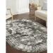 Rugs.com Monte Carlo Collection Rug â€“ 5 x 8 Oval Gray Medium Rug Perfect For Living Rooms Large Dining Rooms Open Floorplans