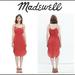 Madewell Dresses | Like New Madewell Silk Skyway Warm Berry Cami Dress | Color: Red | Size: 6