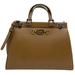 Gucci Bags | Gucci New With Tags Zumi Medium Top Handle Taupe Leather Shoulder Bag | Color: Brown/Tan | Size: 13.5”L X 10.5”H X 4.5”W