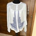 Anthropologie Tops | Anthropologie Blue Top Size L | Color: Blue | Size: L