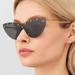 Gucci Accessories | New - Gucci Grey | Gold Gg0666s Gg Logo Cat Eye Mirrored Sunglasses | Color: Gold/Gray | Size: Os