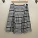 Nine West Skirts | Like New Nine West Beautiful Silk Skirt. Size 8 | Color: Black/Gray | Size: 8