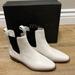 J. Crew Shoes | J.Crew Chelsea Boots In Leather. Ivory. Size Eu(37)/Us (6.5) | Color: White | Size: 6.5