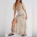 Free People Dresses | Free People String Of Hearts Maxi Dress Nwot Size Xs/Nwt Size L | Color: Tan/White | Size: Xs