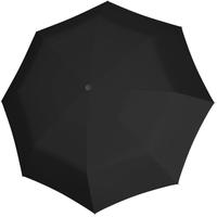 Taschenregenschirm DOPPLER Smart fold uni, black schwarz (black) Regenschirme Taschenschirme