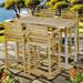 Grade A Teak Outdoor Bar Furniture Set