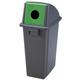 Horison Industries 80 Litre Bin, Trash Bin, Outdoor Bin, Garbage Bin, Plastic Bins with Lids, Outdoor Black Plastic Bin, Recycling Bins, Waste Bin, Litter Bin, Dustbins for Bottle - 750x435x340mm