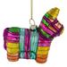 Northlight Seasonal 3.5" Pinata Horse Glass Christmas Ornament Glass in Blue/Pink/Yellow | 3.5 H x 3.75 W x 1.5 D in | Wayfair NORTHLIGHT EB94507