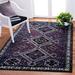 Black 79 x 79 x 0.6 in Living Room Area Rug - Black 79 x 79 x 0.6 in Area Rug - Bungalow Rose Oriental Distressed Non-Shedding Living Room Dining Bedroom Area Rug-Purple/ | Wayfair