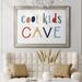 Zoomie Kids Cool Kids Cave Cool Kids Cave - Picture Frame Print on Canvas in Blue/Red/Yellow | 21 H x 25 W x 2.5 D in | Wayfair