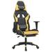 Inbox Zero Gaming Chair Massage Swivel Gaming Chair w/ Footrest Faux Leather Faux Leather in Black | 44.5 H x 26 W x 50 D in | Wayfair