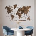 Enjoy The Wood Minimalist Wall Decor, 3D World Map Wall Art in Gray | 47 H x 79 W x 0.47 D in | Wayfair MWO3XL300DW00000