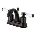 Kingston Brass FB5615DPL 4 in. Centerset Bathroom Faucet, Oil Rubbed Bronze - Kingston Brass FB5615DPL