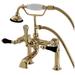 Aqua Vintage AE103T2PKL Duchess Deck Mount Clawfoot Tub Faucet, Polished Brass - Kingston Brass AE103T2PKL