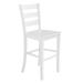 Flash Furniture ES-STBN5-29-WH-GG Commercial Bar Stool w/ Ladder Back & Solid Wood Seat, Antique White