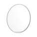 Flash Furniture HFKHD-0GD-CRE8-102315-GG 30" Round Large Accent Wall Mirror, Metal, White, 30" Silver