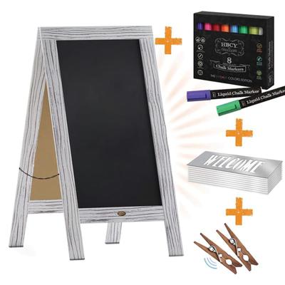 Flash Furniture HGWA-GD1I-CRE8-842315-GG Double-Sided Magnetic Chalkboard Easel - 20