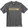 Carhartt Relaxed Fit Heavyweight Logo Graphic T-shirt, gris, taille XL