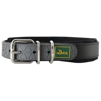 Hunter - Collar Convenience Comfort - Hundehalsband Gr Halsumfang 52 - 60 cm - Breite 2,5 cm schwarz