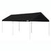 Caravan Canopy Domain 10 x 20 Foot Straight Leg Instant Canopy Tent Set Black