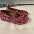 Disney Shoes | Disney Princess Size 6 Pink Sparkle Ballet Slipper With Elastic Strap | Color: Pink | Size: 6bb