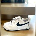 Nike Shoes | Nike Air Force 1 Low ‘Ny Vs Ny’ White Leather Upper With Black Logo Men’s Size 6 | Color: Black/White | Size: 6