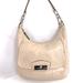 Coach Bags | Coach Kristin F22306 Champagne Medium Hobo Shoulder Bag Gusseted Pocket Latch | Color: Cream | Size: Os