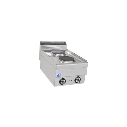 Elektroherd mit 2 runden Platten