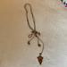 Free People Jewelry | Free People Suede And Copper Long Lariat Necklace | Color: Gray | Size: Os