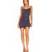 Free People Dresses | Free People X Revolve Poppy Shimmery Mini Dress In Midnight Nwot Size S & Xl | Color: Blue | Size: Various