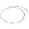 s.Oliver Fußkette Edelstahl silber Damen