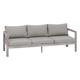 Canapé de jardin JAUCA Noisette Gris boisé Aluminium, Polyester - Ancien prix : 599€ Hespéride