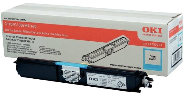 OKI Toner cyan für C110,C130,MC160 für ca. 1.500 Seiten Image