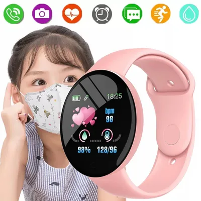 Montre Connectée Numérique pour Enfant Fille et Garçon Bracelet de dehors Fitness Tracker Étanche