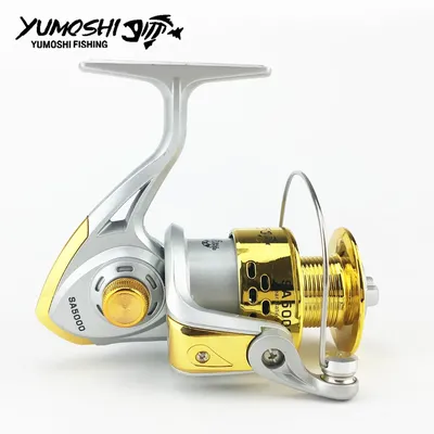 YUMOSHI – moulinet Spinning 12BB New1000-7000: 1 pour pêche à la mouche en mer en eau douce/salée