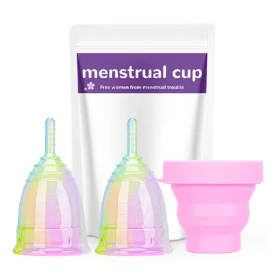 Coupe menstruelle colorée en Silicone pour femmes hygiène féminine de qualité médicale pour dames