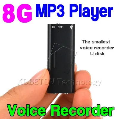 Mini Lecteur MP3 Stéréo 3 en 1 Musique 8 Go de Stockage Clé USB Audio Numérique Enregistreur