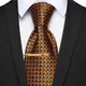 Cravate en soie marron bleu pour hommes ensemble de cravate classique à carreaux livraison