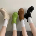 Bottes de pluie non ald imperméables pour femmes bottes courtes à proximité botte à plateforme