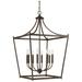 Capital Lighting- Stanton 22" 8-Light Lantern Foyer- Burnished Bronze