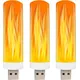 Lumière LED USB effet de flamme ampoule de bougie dynamique pour intérieur et extérieur décoration