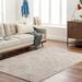 Garza 6'4" x 9' Modern Bone/Eggplant/Cloud Gray/Nutmeg/Smoke Washable Area Rug - Hauteloom