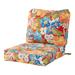 Aloha Red 2-Piece Deep Seat Outdoor Cushion Set by Greendale Home Fashions