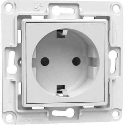 Schutzkontakt-Steckdose Wall Socket eu, ohne Rahmen, weiß - Shelly