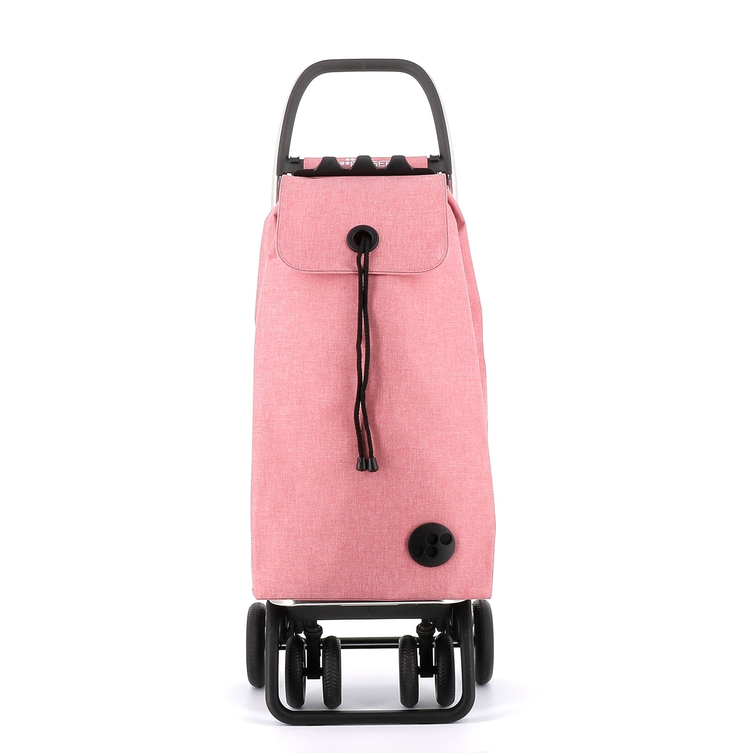 Shopping Trolley Rolser I-Max Tweed 4 Wheels 2 Swiveling Foldable - 15.55 in. W x 41.34 in. H x 12.8 in. D