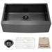 36 Inch Matte Black Stainless Steel Farmhouse Kitchen Sink